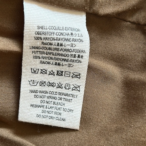 Free People Tan Faux Leather Mini Skirt size 4 - Picture 7 of 8